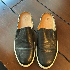 Frye leather slides